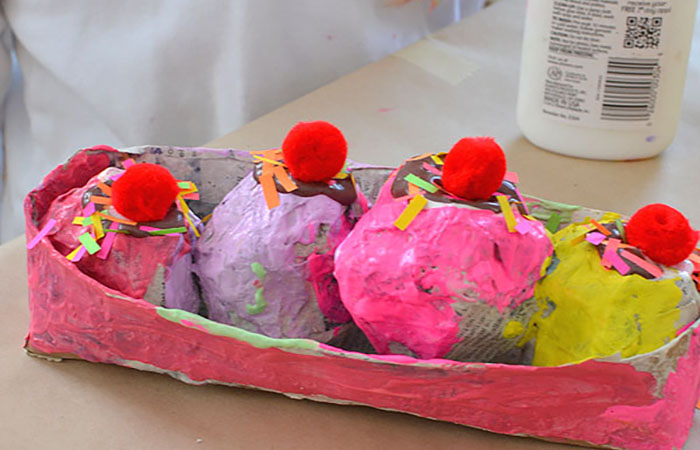 Actividades creativas para verano con forma de helado Actividades artísticas para verano: helados y polos creativos