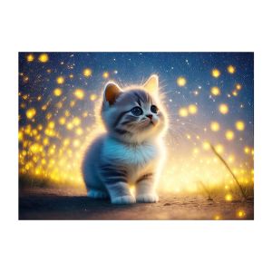 set pintura cristales: gatito