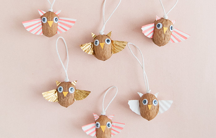 Ideas para hacer búhos con cáscaras de nuez búhos con cáscaras de nuez