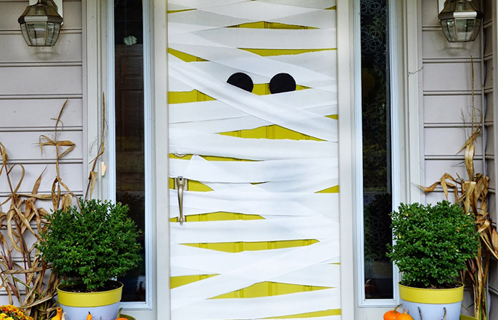 Venda tu puerta para convertirla en una momia puerta decorada de momia