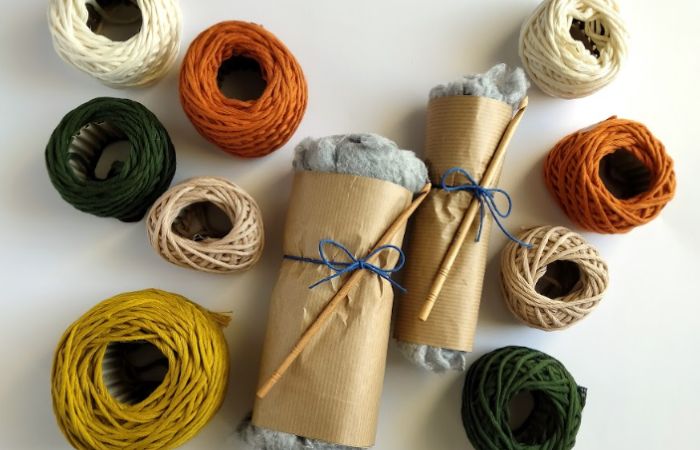 Hilos, agujas de ganchillo y rellenos 100 % naturales Kits de ganchillo pedagógico Apapachu
