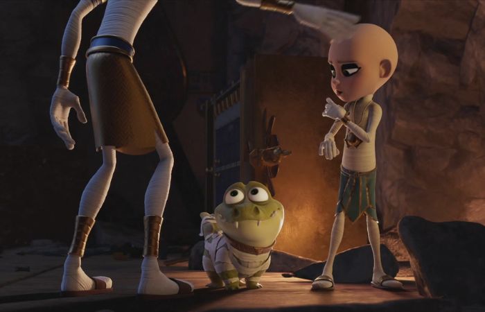 escena de Momias, filme de animación Películas nominadas a los goya 2024: Momias