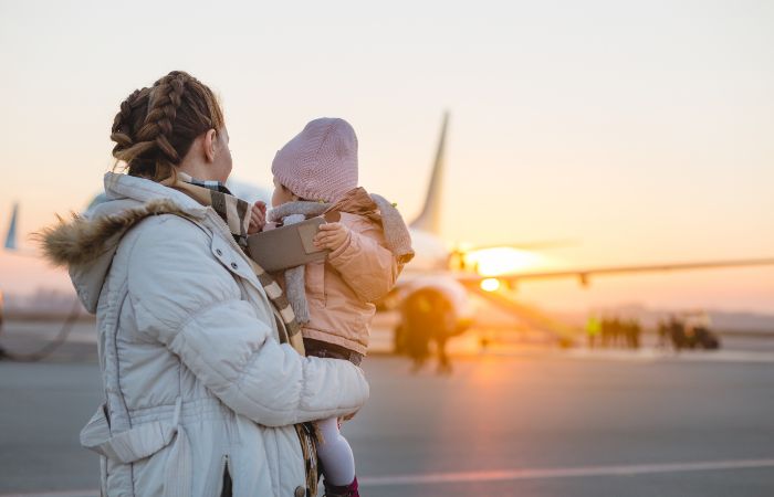 viajar con niños en avión