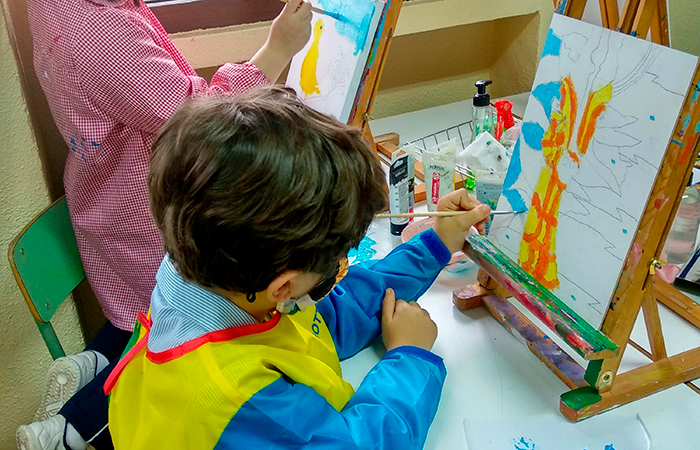 Aula de arte de infantil Colegio Liceo Cónsul arte