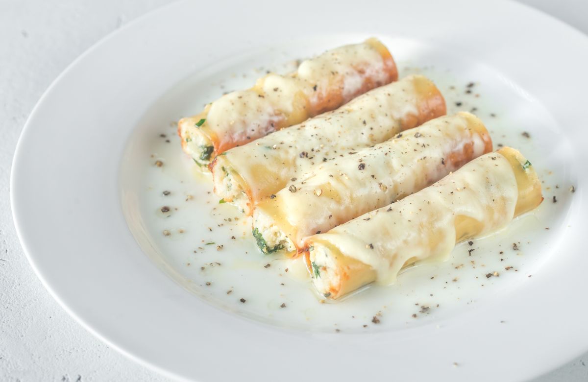 Canelones rellenos de atún Canelones fríos