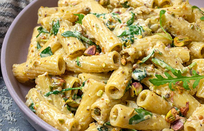 Receta fácil de pasta con salsa de pistacho pasta con salsa de pistacho