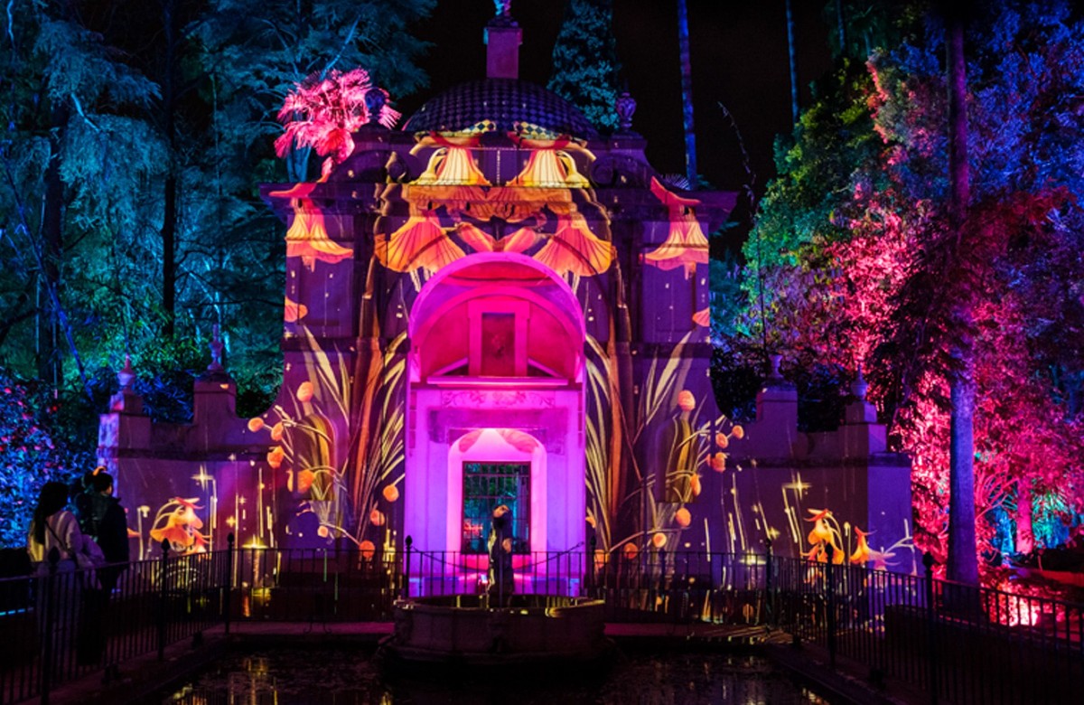 Naturaleza Encendida: Un tesoro iluminado en el Real Alcázar de Sevilla