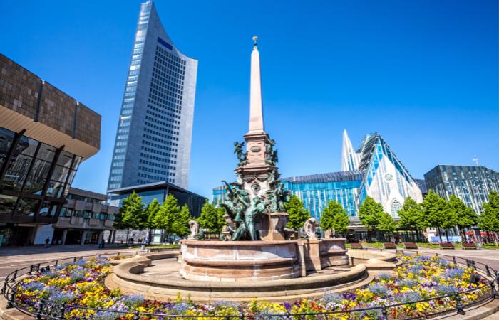 Fuente monumental de Leipzig Leipzig sede eurocopa