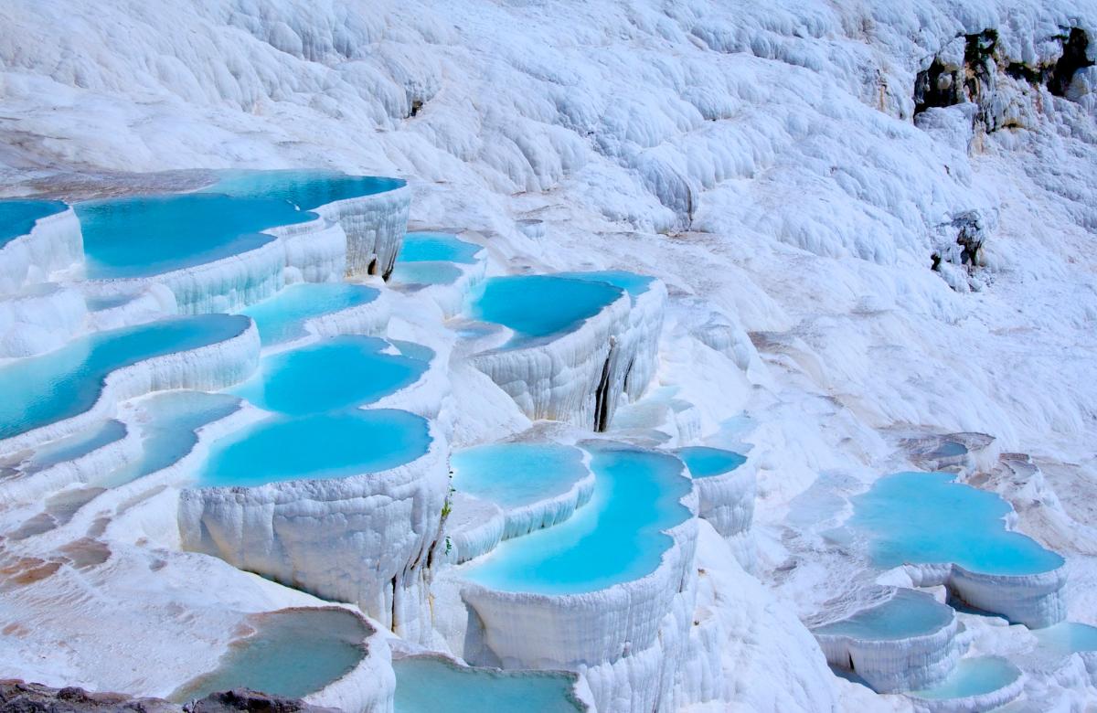 Pamukkale es una famosa atracción turística al sudoeste de Turquía Pamukkale turquia
