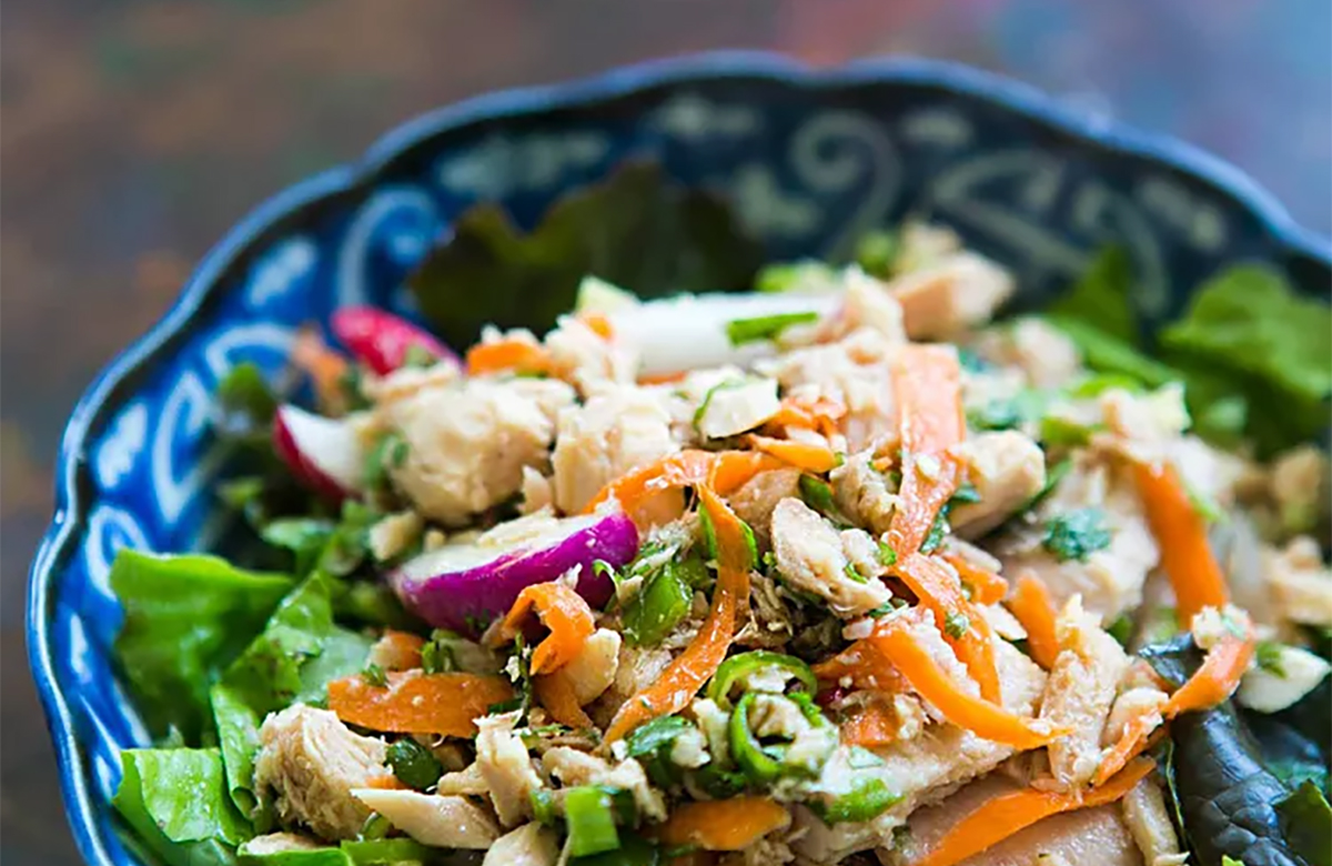 receta de ensalada con una lata de atún Ensalada con una lata de atún