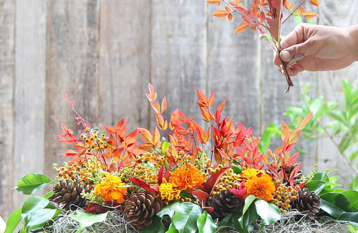 Cómo hacer una composición natural de otoño jardinera de otoño