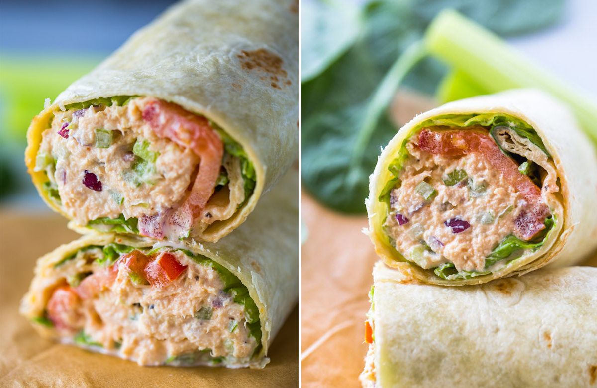 Receta de burritos de atún Burritos de atún