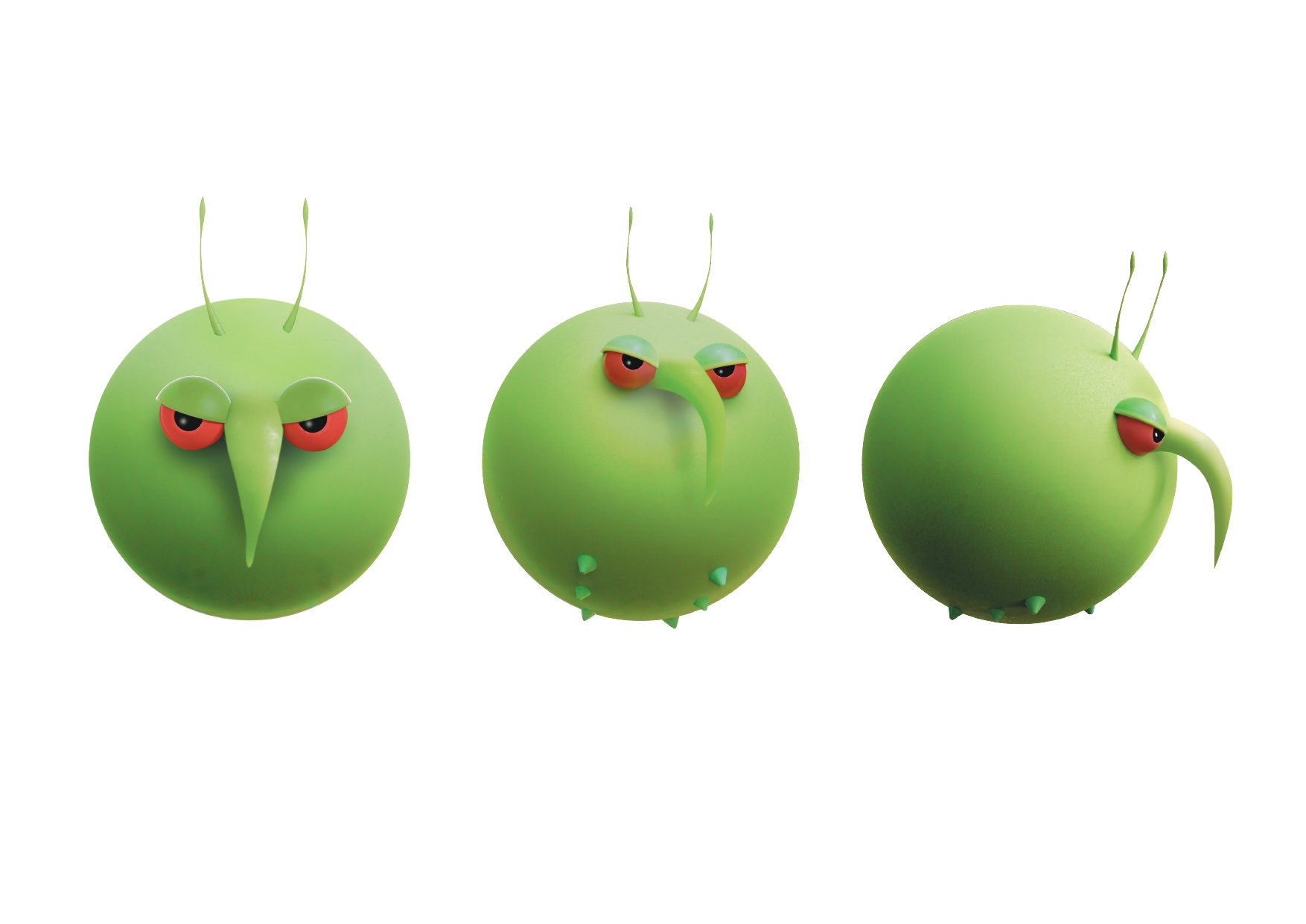 Pesty simboliza las plagas de las plantas Pesty, la mascota de la campaña